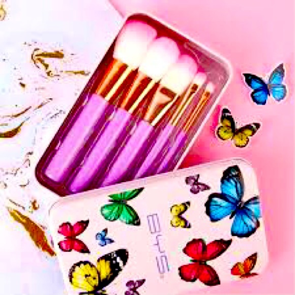 🦋 BUTTERFLY MAKEUP BRUSH SET 🦋 - Picture 2 of 5